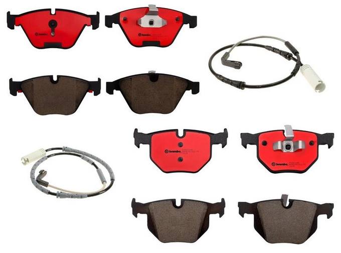 Brembo BMW Brakes Kit - Pads Front and Rear (Ceramic) 34356789445 - Brembo 1552412KIT